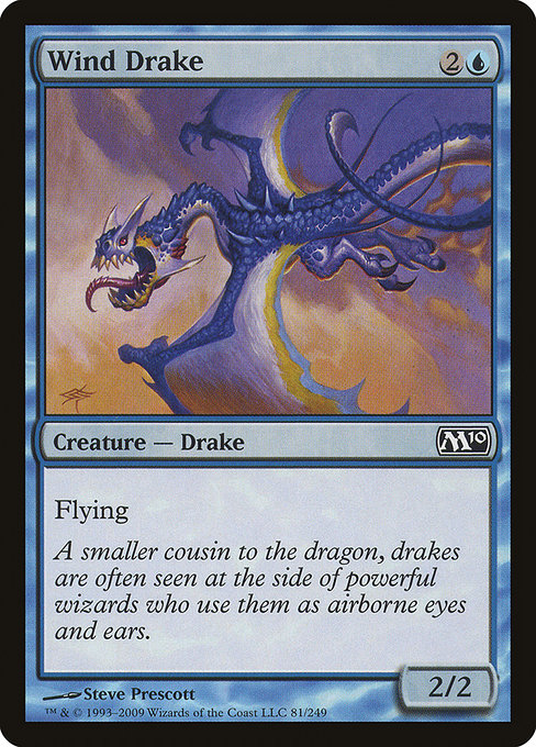 Magic 2010 - 81 - Wind Drake - Common - U - Non-foil