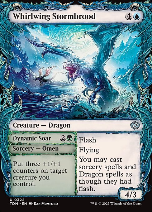 Tarkir: Dragonstorm - 322 - Whirlwing Stormbrood // Dynamic Soar - Uncommon - U - Non-foil