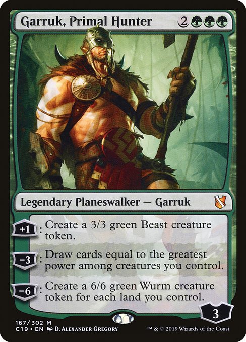 Commander 2019 - 167 - Garruk, Primal Hunter - Mythic - G - Non-foil
