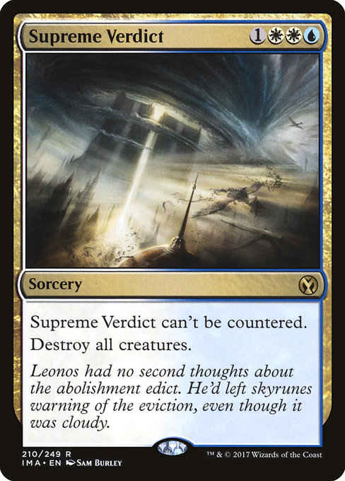 Iconic Masters - 210 - Supreme Verdict - Rare - WU - Non-foil