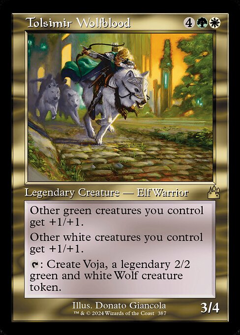 Ravnica Remastered - 387 - Tolsimir Wolfblood - Rare - WG - Non-foil