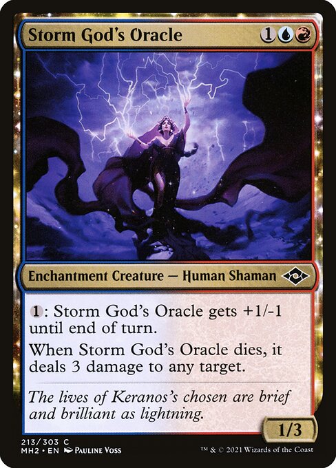 Modern Horizons 2 - 213 - Storm God's Oracle - Common - UR - Non-foil