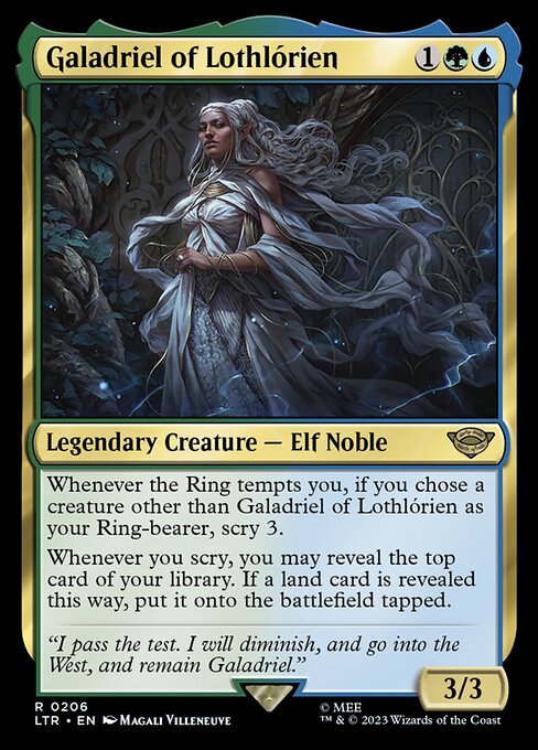 The Lord of the Rings: Tales of Middle-earth - 206 - Galadriel of Lothlórien - Rare - UG - Non-foil