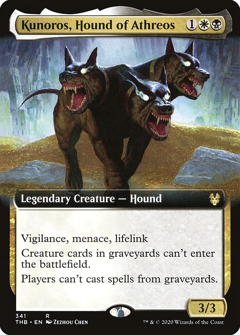 Theros Beyond Death - 341 - Kunoros, Hound of Athreos - Rare - WB - Non-foil