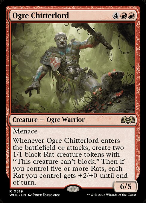 Wilds of Eldraine - 319 - Ogre Chitterlord - Rare - R - Non-foil