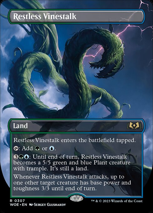 Wilds of Eldraine - 307 - Restless Vinestalk - Rare - C - Non-foil