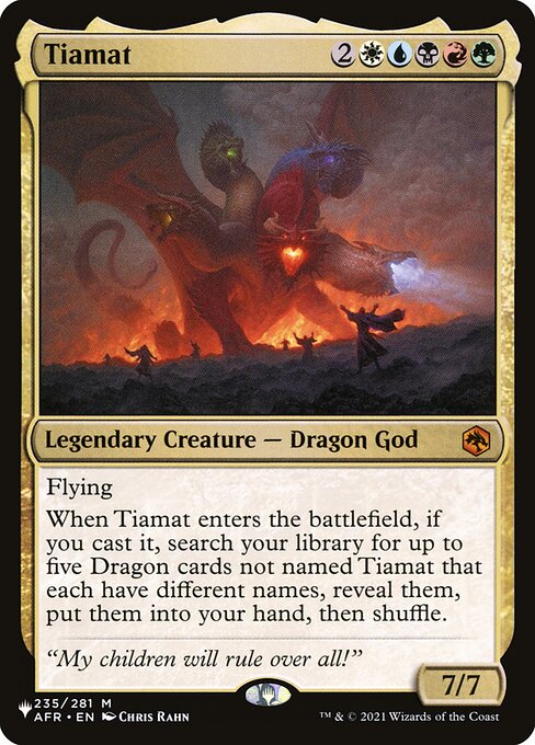 The List - AFR-235 - Tiamat - Mythic - Multi - Non-foil