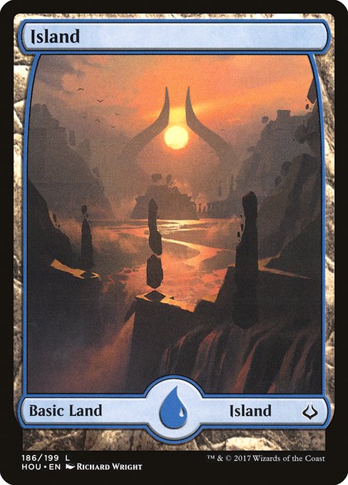 Hour of Devastation - 186 - Island - Common - C - Non-foil