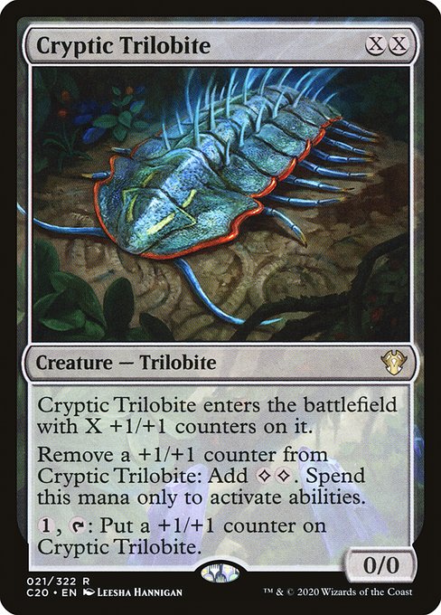 Commander 2020 - 21 - Cryptic Trilobite - Rare - C - Non-foil