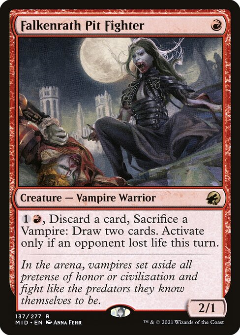 Innistrad: Midnight Hunt - 137 - Falkenrath Pit Fighter - Rare - R - Foil