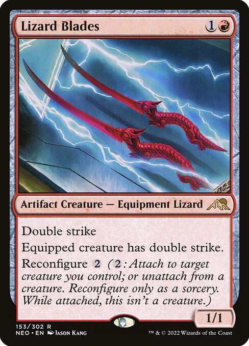 Kamigawa: Neon Dynasty - 153 - Lizard Blades - Rare - R - Non-foil