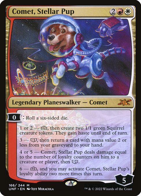 Unfinity - 166 - Comet, Stellar Pup - Mythic - WR - Foil