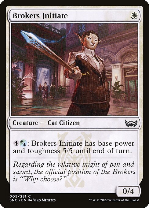 Streets of New Capenna - 5 - Brokers Initiate - Common - W - Non-foil