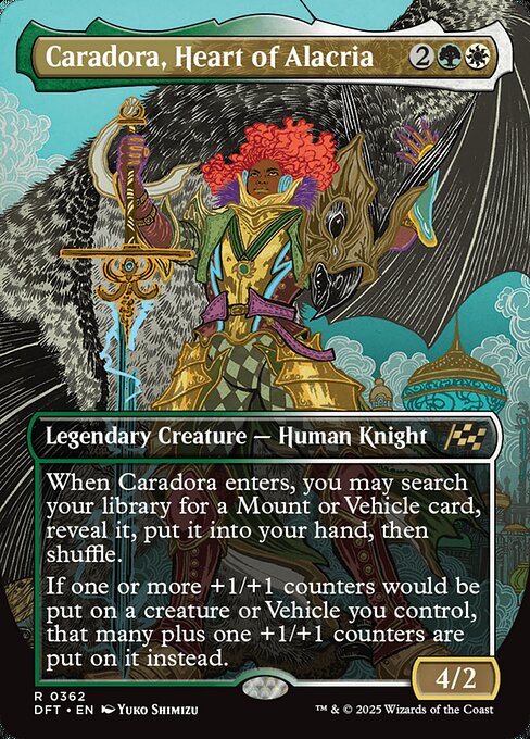 Aetherdrift - 362 - Caradora, Heart of Alacria - Rare - WG - Non-foil