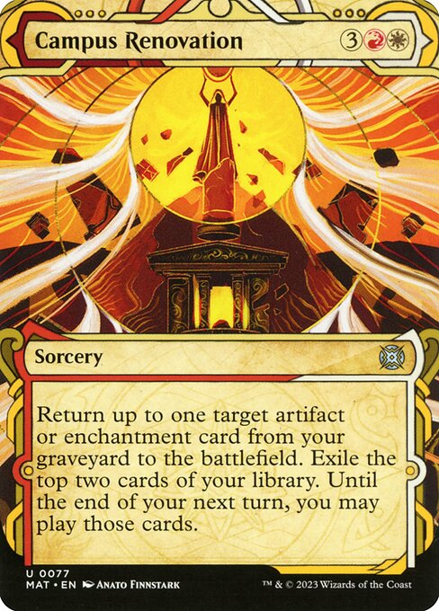 March of the Machine: The Aftermath - 77 - Campus Renovation - Uncommon - WR - Non-foil