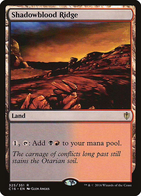 Commander 2016 - 325 - Shadowblood Ridge - Rare - C - Non-foil