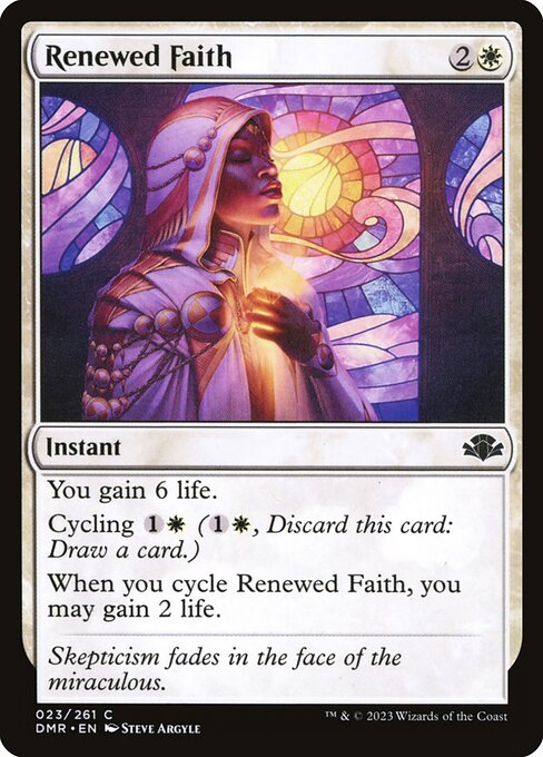 Dominaria Remastered - 23 - Renewed Faith - Common - W - Non-foil