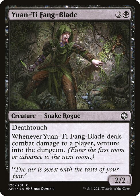Adventures in the Forgotten Realms - 128 - Yuan-Ti Fang-Blade - Common - B - Non-foil