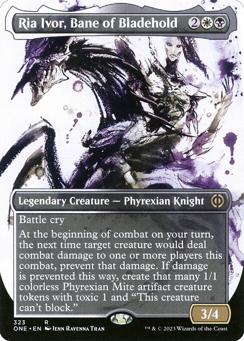 Phyrexia: All Will Be One - 323 - Ria Ivor, Bane of Bladehold - Rare - WB - Non-foil