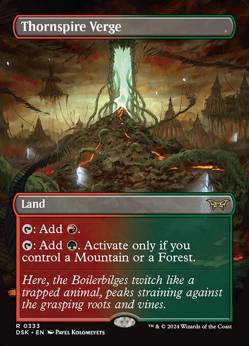 Duskmourn: House of Horror - 333 - Thornspire Verge - Rare - C - Foil