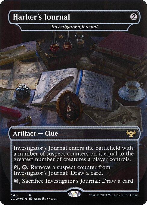 Innistrad: Crimson Vow - 345 - Investigator's Journal - Rare - C - Foil