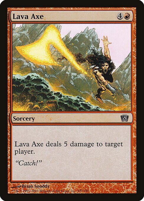 Eighth Edition - 197★ - Lava Axe - Common - R - Foil