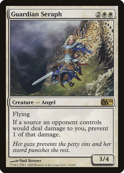 Magic 2010 - 13 - Guardian Seraph - Rare - W - Non-foil