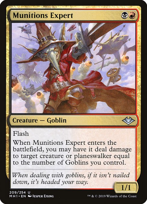 Modern Horizons - 209 - Munitions Expert - Uncommon - BR - Non-foil