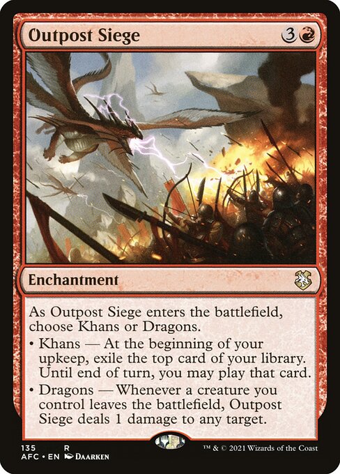 Forgotten Realms Commander - 135 - Outpost Siege - Rare - R - Non-foil