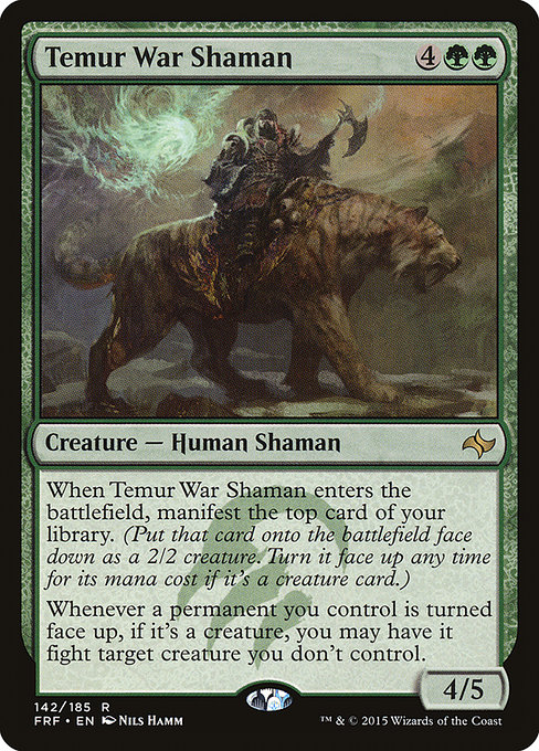 Fate Reforged - 142 - Temur War Shaman - Rare - G - Non-foil