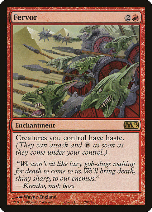 Magic 2013 - 129 - Fervor - Rare - R - Non-foil