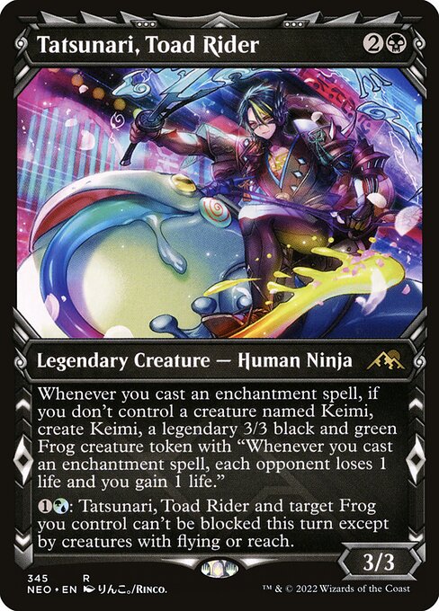 Kamigawa: Neon Dynasty - 345 - Tatsunari, Toad Rider - Rare - B - Non-foil