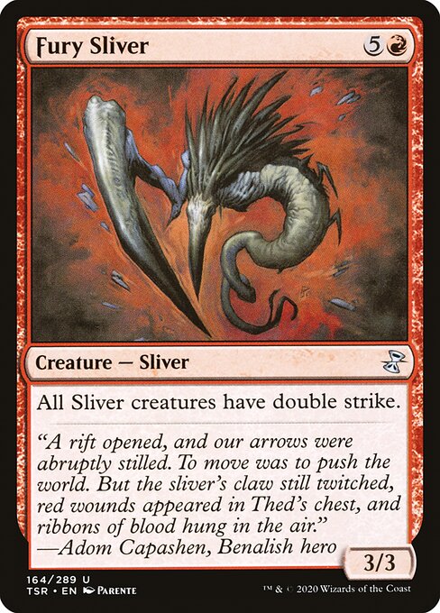 Time Spiral Remastered - 164 - Fury Sliver - Uncommon - R - Non-foil