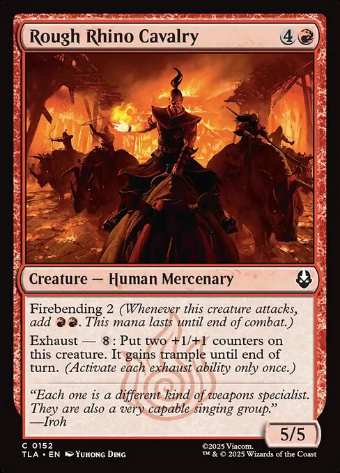 Avatar: The Last Airbender - 152 - Rough Rhino Cavalry - Common - R - Non-foil