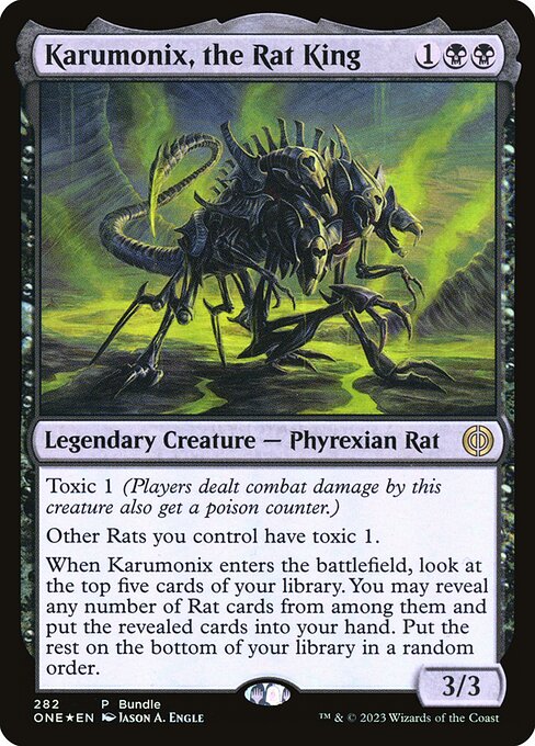 Phyrexia: All Will Be One - 282 - Karumonix, the Rat King - Rare - B - Foil - Promo
