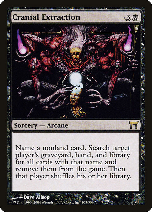 Champions of Kamigawa - 105 - Cranial Extraction - Rare - B - Non-foil