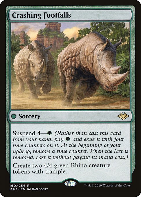 Modern Horizons - 160 - Crashing Footfalls - Rare - G - Non-foil