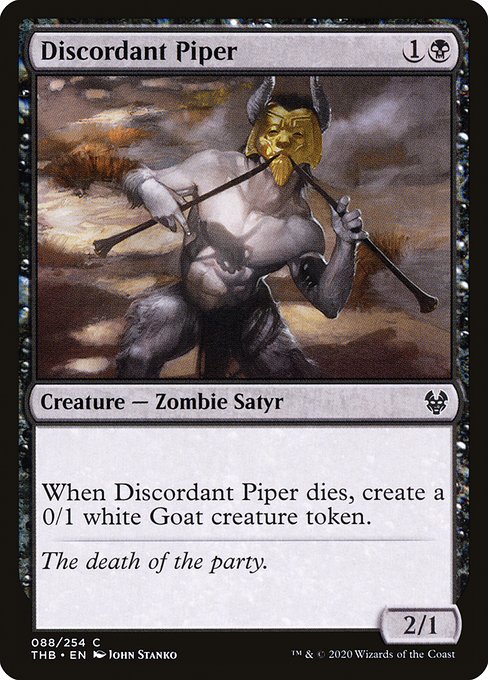 Theros Beyond Death - 88 - Discordant Piper - Common - B - Non-foil