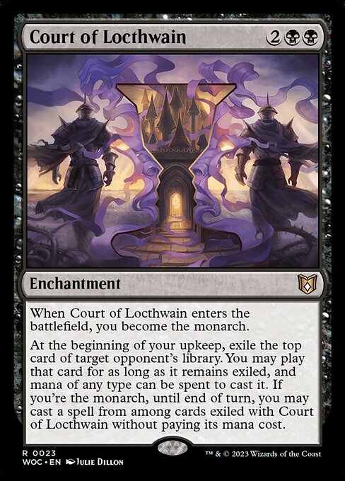 Wilds of Eldraine Commander - 23 - Court of Locthwain - Rare - B - Non-foil