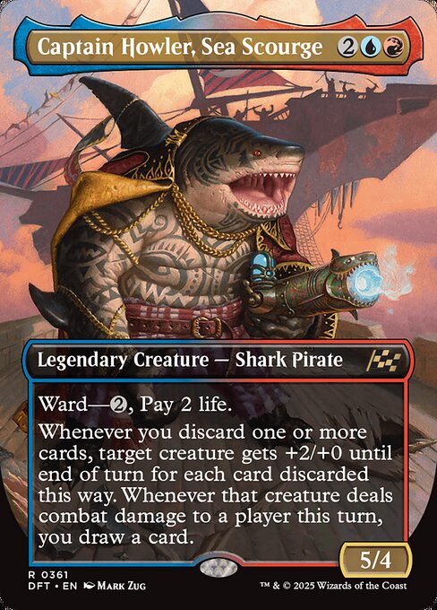 Aetherdrift - 361 - Captain Howler, Sea Scourge - Rare - UR - Non-foil