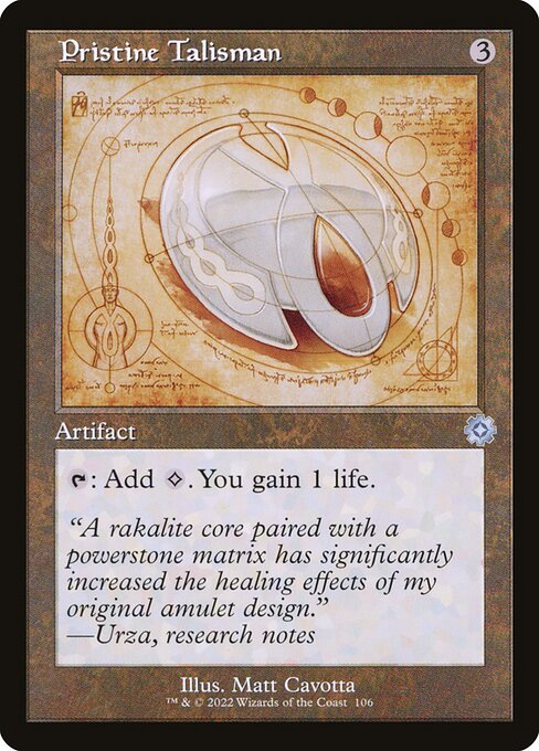 The Brothers' War Retro Artifacts - 106 - Pristine Talisman - Uncommon - C - Foil