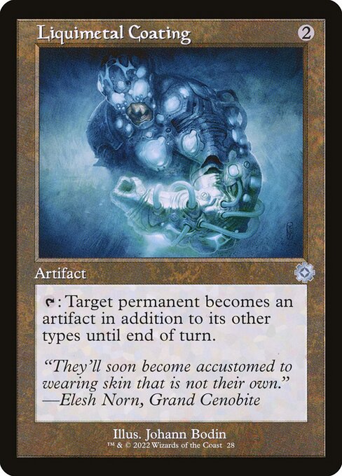 The Brothers' War Retro Artifacts - 28 - Liquimetal Coating - Uncommon - C - Foil