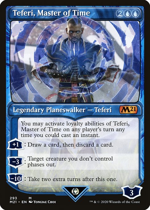 Core Set 2021 - 293 - Teferi, Master of Time - Mythic - U - Foil