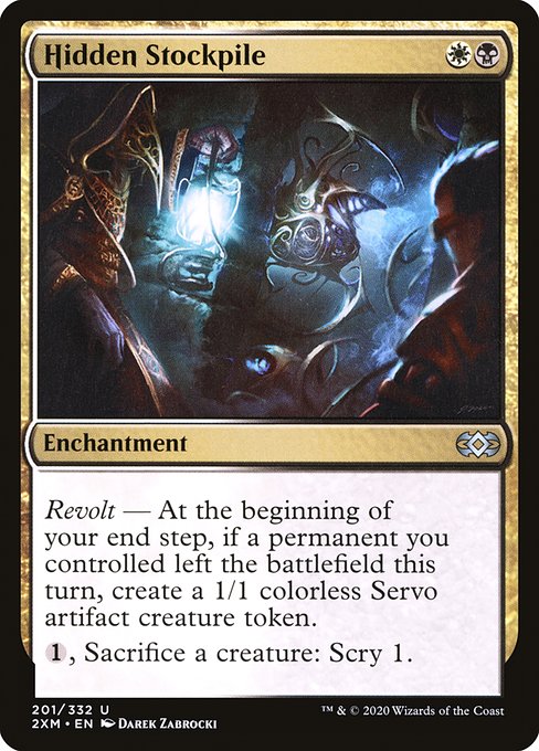 Double Masters - 201 - Hidden Stockpile - Uncommon - WB - Non-foil