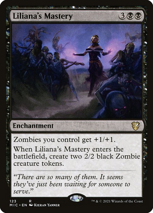 Midnight Hunt Commander - 123 - Liliana's Mastery - Rare - B - Non-foil