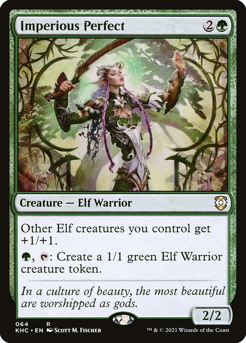 Kaldheim Commander - 64 - Imperious Perfect - Rare - G - Non-foil