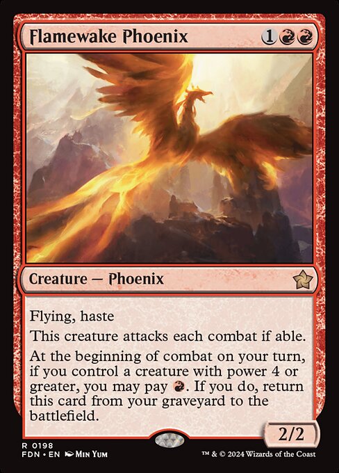 Foundations - 198 - Flamewake Phoenix - Rare - R - Non-foil