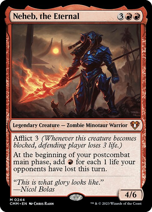 Commander Masters - 244 - Neheb, the Eternal - Mythic - R - Non-foil