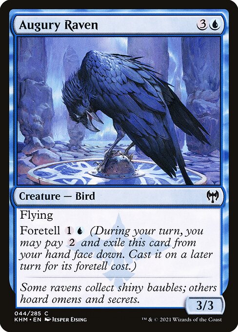 Kaldheim - 44 - Augury Raven - Common - U - Foil