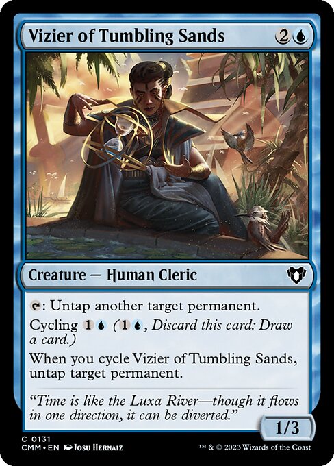 Commander Masters - 131 - Vizier of Tumbling Sands - Common - U - Foil